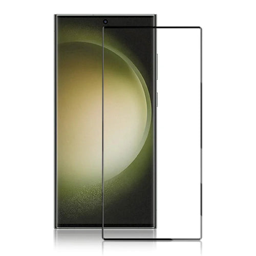 MOCOLO HD Screen Protector For Samsung Galaxy S23 Ultra , 3D Curved Edges Full Glue Anti-fingerprint Tempered Glass Film - Black - 1