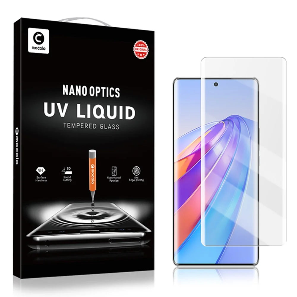 MOCOLO 3D Curved Tempered Glass Film for Honor X40 5G UV Liquid Full Screen Protector - 7
