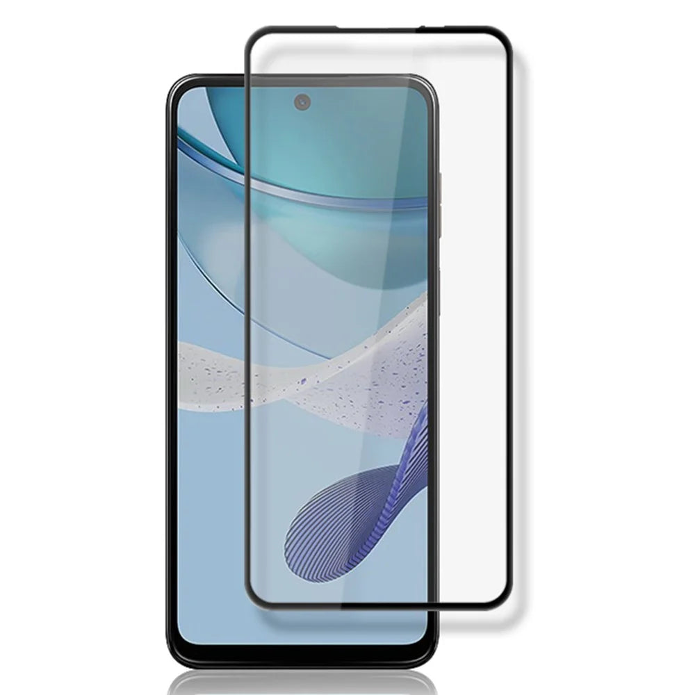 MOCOLO For Motorola Moto G53 5G Silk Printing Tempered Glass Film Secondary Hardening HD Clear Full Screen Protector - Black - 1