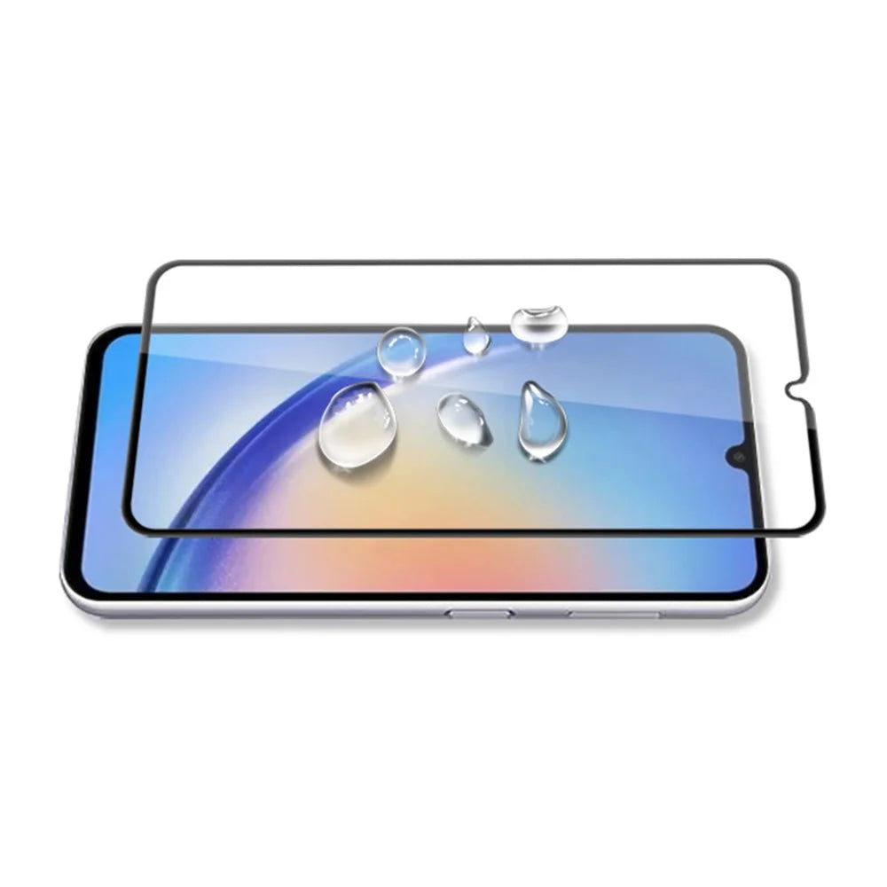 MOCOLO For Samsung Galaxy A34 5G HD Clear Tempered Glass Silk Printing Full Glue Full Screen Protector - Black - 4