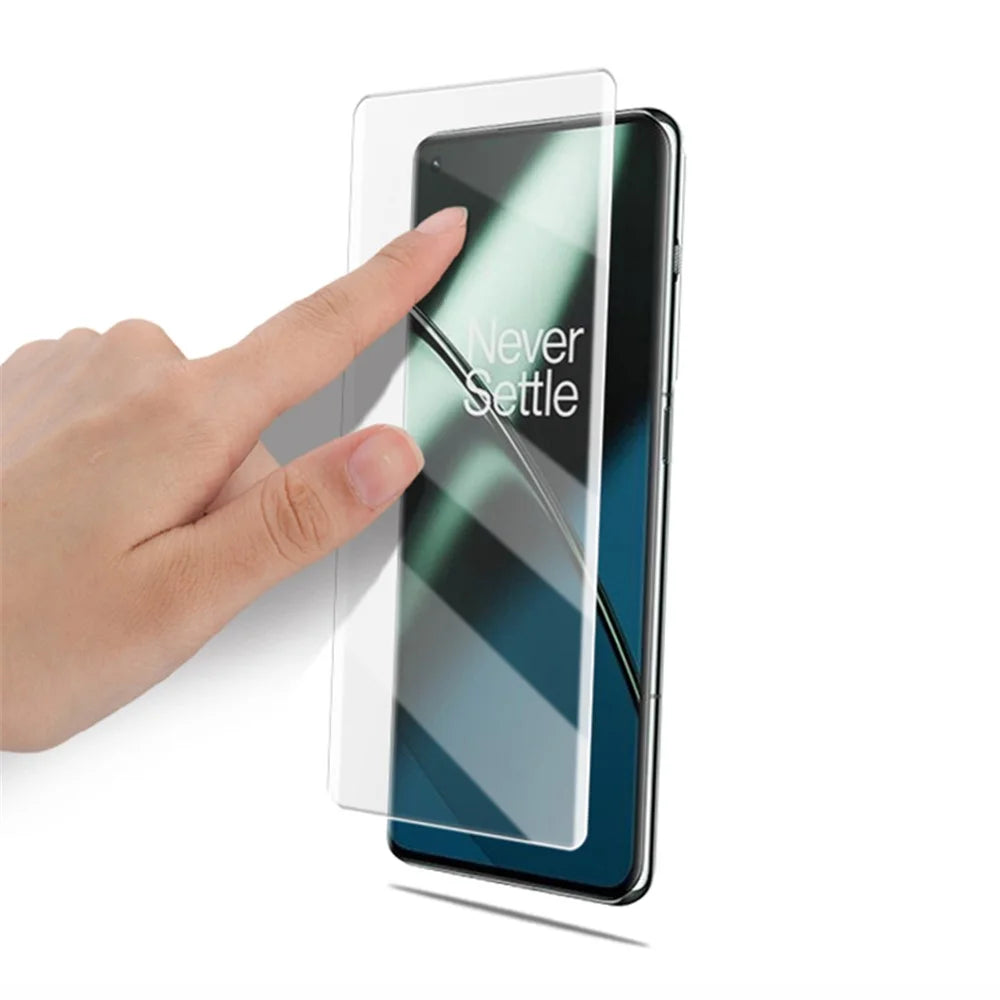 MOCOLO UV Liquid Tempered Glass Film for OnePlus 11 5G / 9 Pro / 10 Pro / Oppo Find X5 Pro / Reno8 T 5G 3D Curved Anti-explosion Full Screen Protector - 6