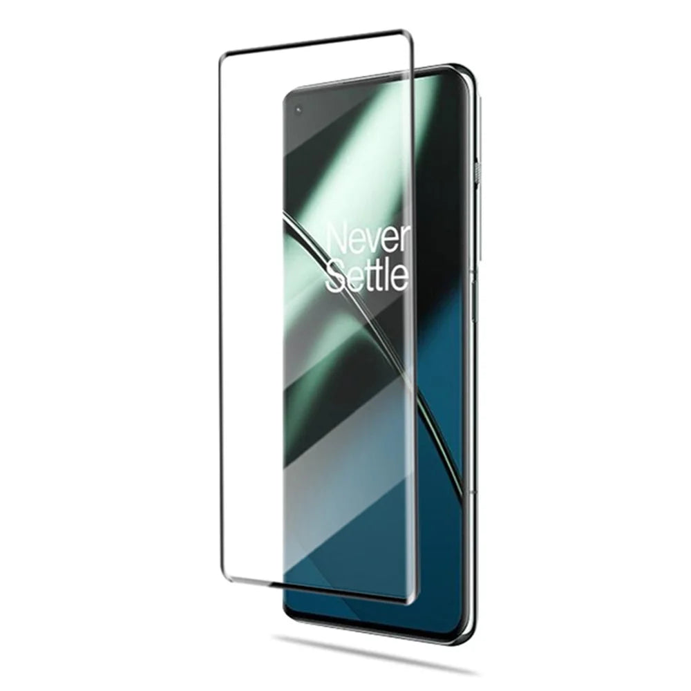 MOCOLO For OnePlus 11 5G / 9 Pro / 10 Pro / Oppo Find X3 Pro / Find X5 Pro Anti-explosion Screen Protector Full Glue 3D Curved Tempered Glass Film - Black - 3