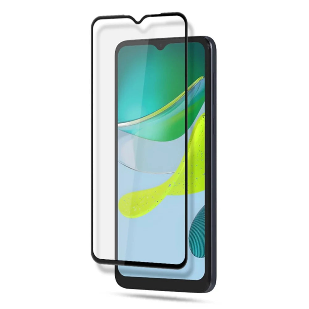 MOCOLO For Motorola Moto E13 4G (2023) Tempered Glass Full Screen Protector Secondary Hardening Silk Printing Anti-explosion Film - Black - 3