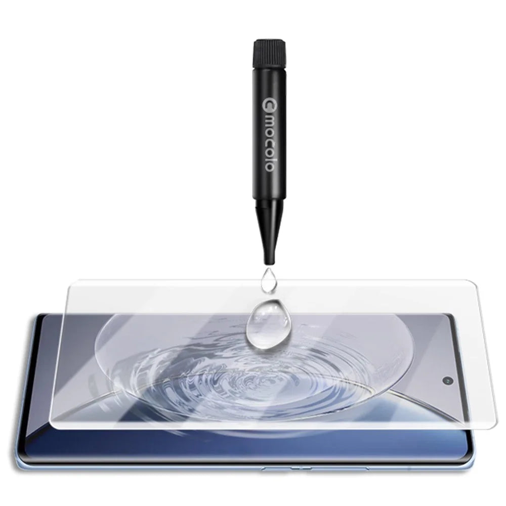 MOCOLO For vivo X90 Pro+ 5G UV Liquid Tempered Glass Film 3D Curved Anti-scratch HD Full Coverage Screen Protector - 3