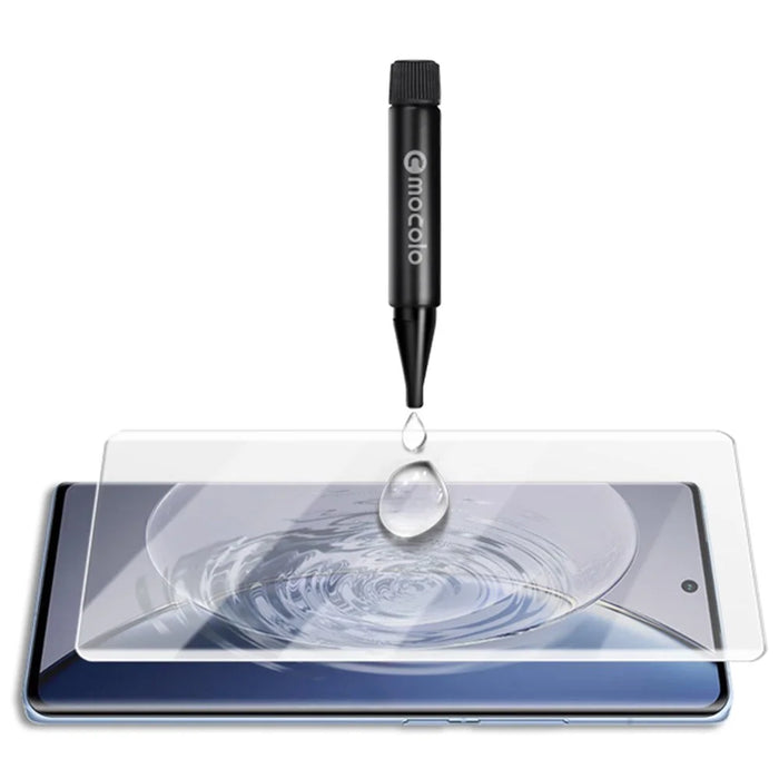 MOCOLO For vivo X90 Pro+ 5G UV Liquid Tempered Glass Film 3D Curved Anti-scratch HD Full Coverage Screen Protector - 3