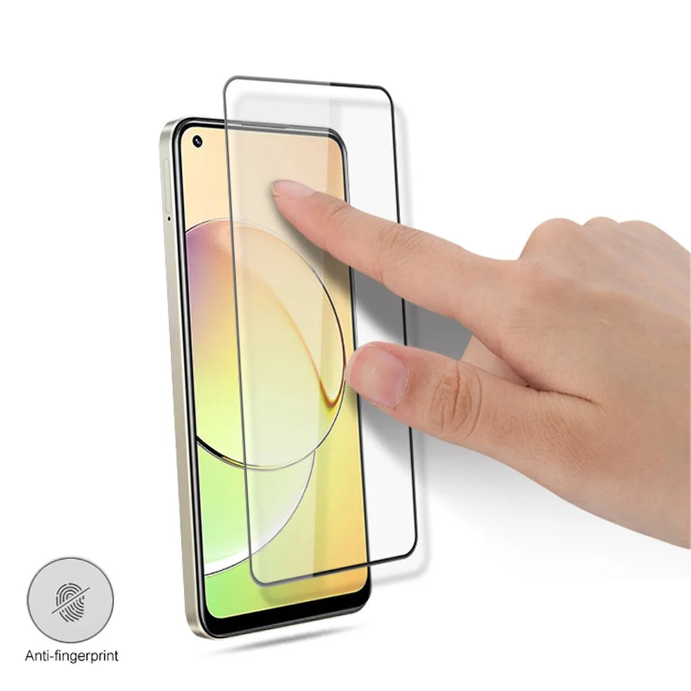 MOCOLO For Realme 10 4G Screen Film Secondary Hardening Silk Printing Tempered Glass Protector - Black - 5