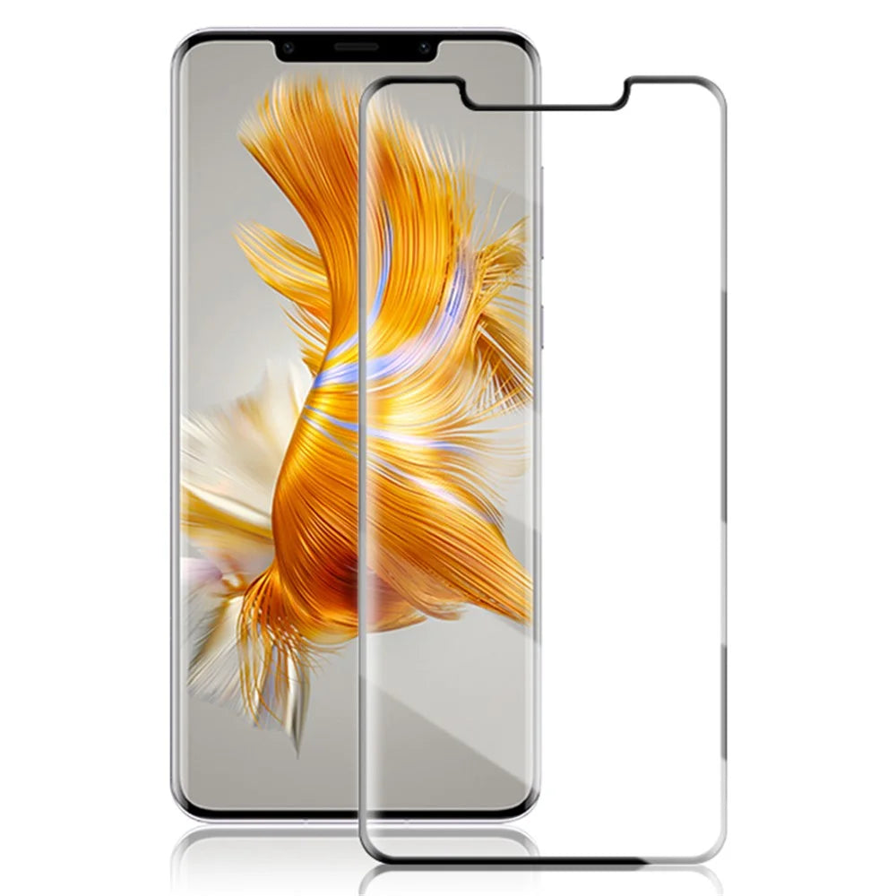 MOCOLO Screen Protector for Huawei Mate 50 Pro 4G , Full Glue 3D Curved Tempered Glass Film - Black - 1