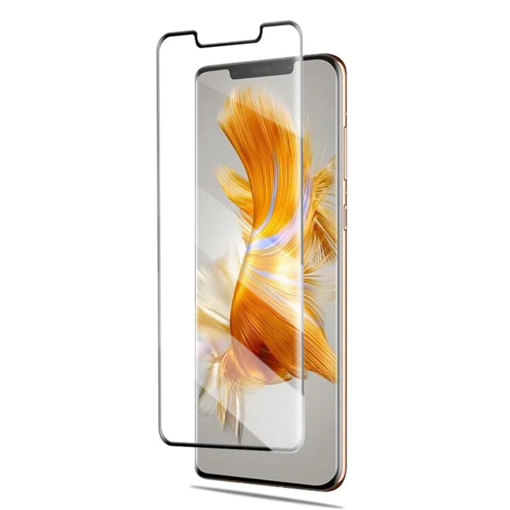 MOCOLO Screen Protector for Huawei Mate 50 Pro 4G , Full Glue 3D Curved Tempered Glass Film - Black - 3