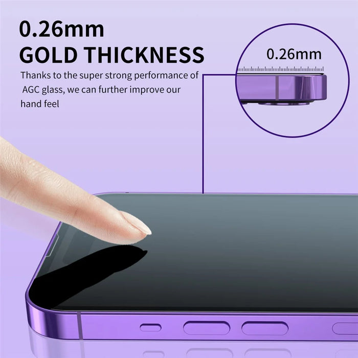 ENKAY HAT PRINCE 2PCS for iPhone 12 / 12 Pro 8K HD Full Screen Protector Anti-spy 25 Degree AGC Glass Film - 3