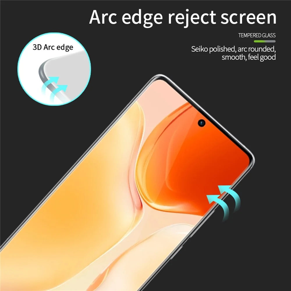 PINWUYO For OPPO Find X6 Curved Phone Screen Protector Full Glue 3D Hot Bending Tempered Glass Film - 5