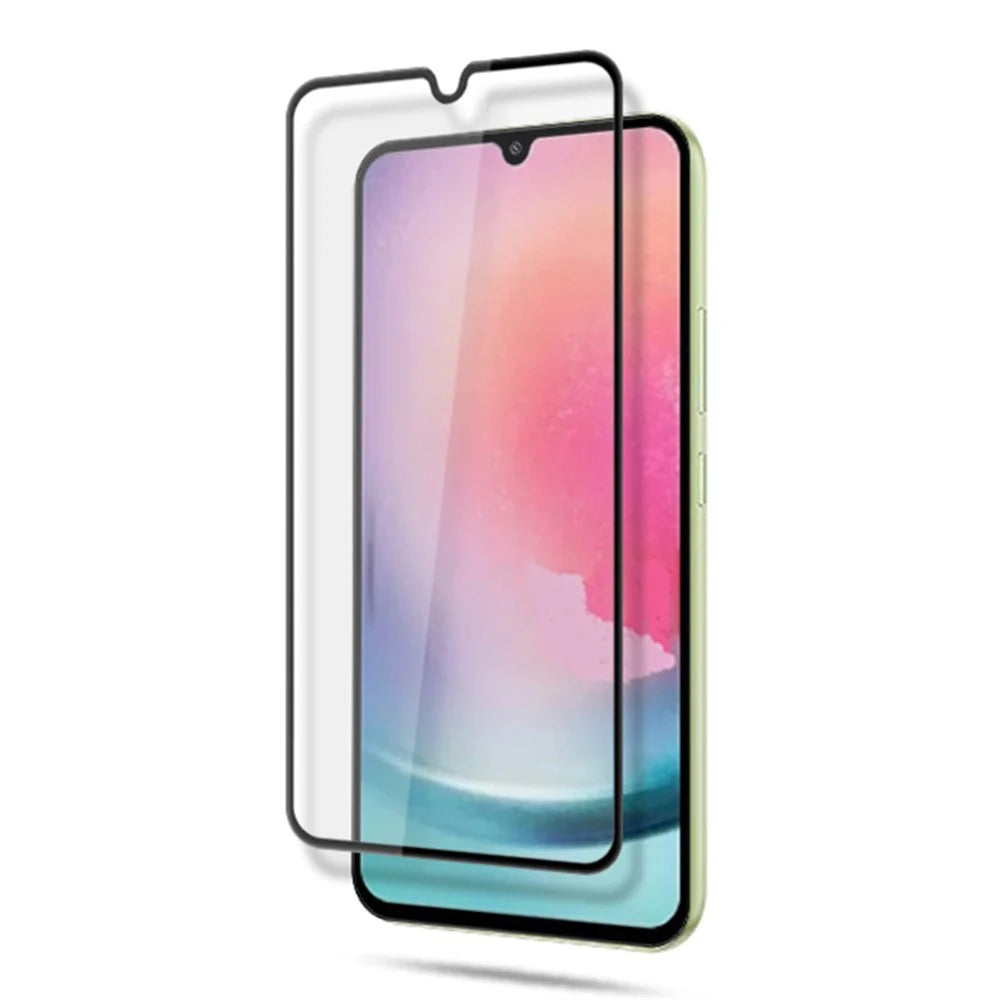 MOCOLO For Samsung Galaxy A24 4G (162.1 x 77.6 x 8.3mm) Tempered Glass Film Silk Printing Secondary Hardening Full Screen Protector - Black - 3