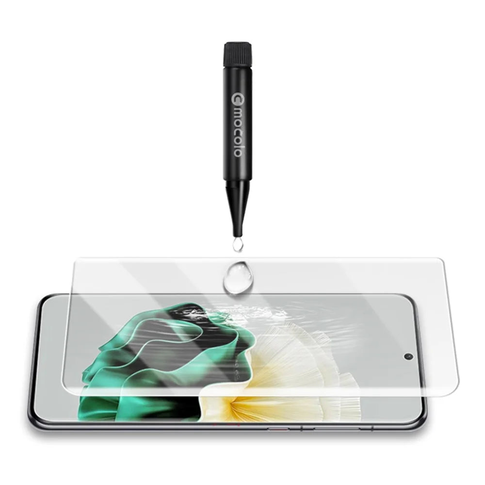 MOCOLO For Huawei P60 / P60 Pro UV Liquid Screen Protector 3D Curved Tempered Glass Clear Film - 3