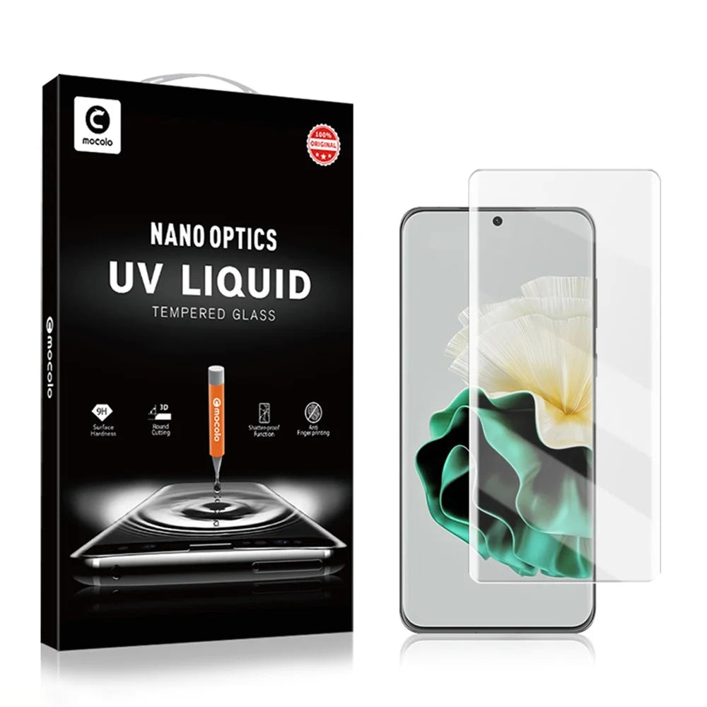 MOCOLO For Huawei P60 / P60 Pro UV Liquid Screen Protector 3D Curved Tempered Glass Clear Film - 7