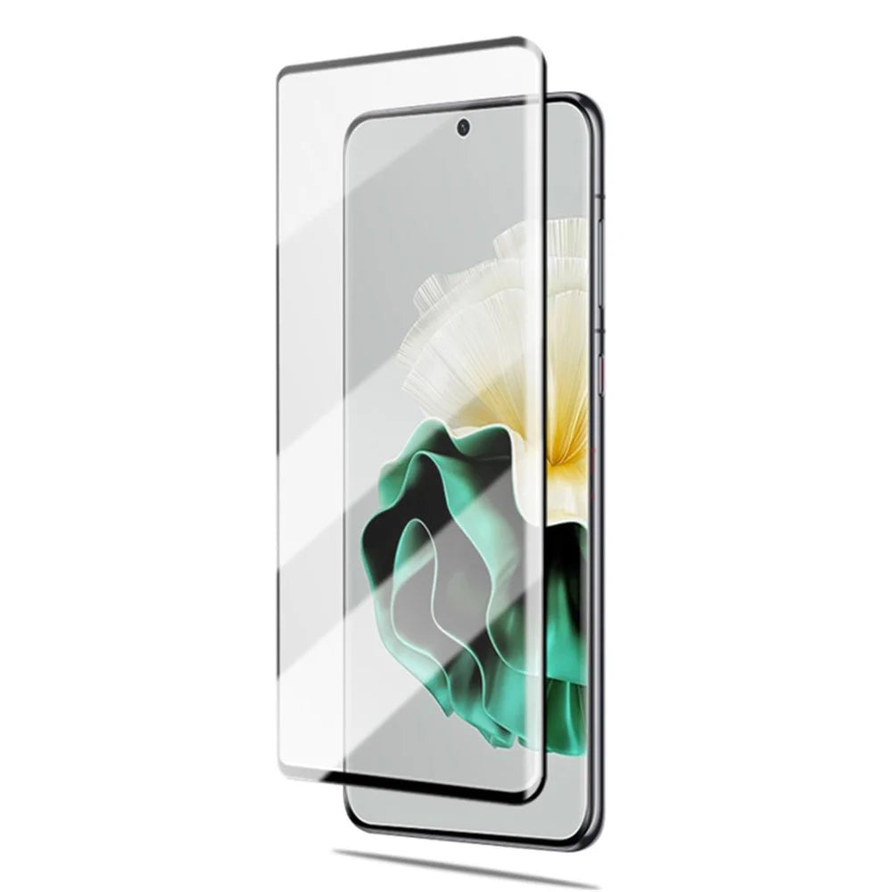 MOCOLO For Huawei P60 / P60 Pro Clear Screen Protector Full Glue 3D Curved Shatter Resistant Tempered Glass Film - Black - 3