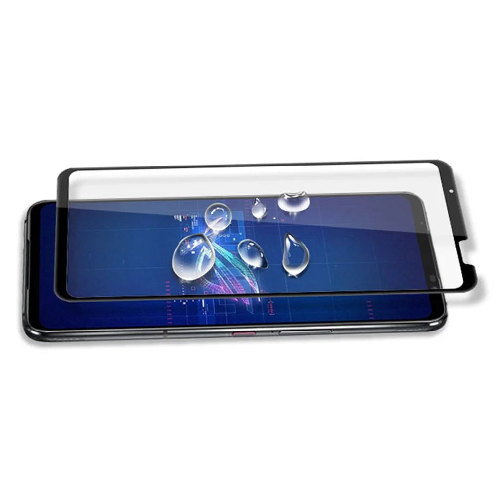 MOCOLO For Asus ROG Phone 6 5G Secondary Hardening Film Silk Printing Tempered Glass Full Screen Protector - Black - 4