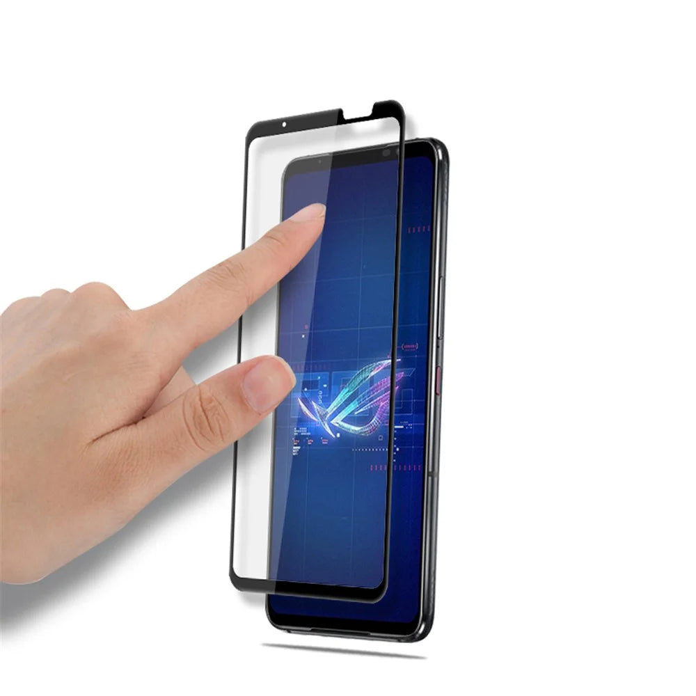 MOCOLO For Asus ROG Phone 6 5G Secondary Hardening Film Silk Printing Tempered Glass Full Screen Protector - Black - 5