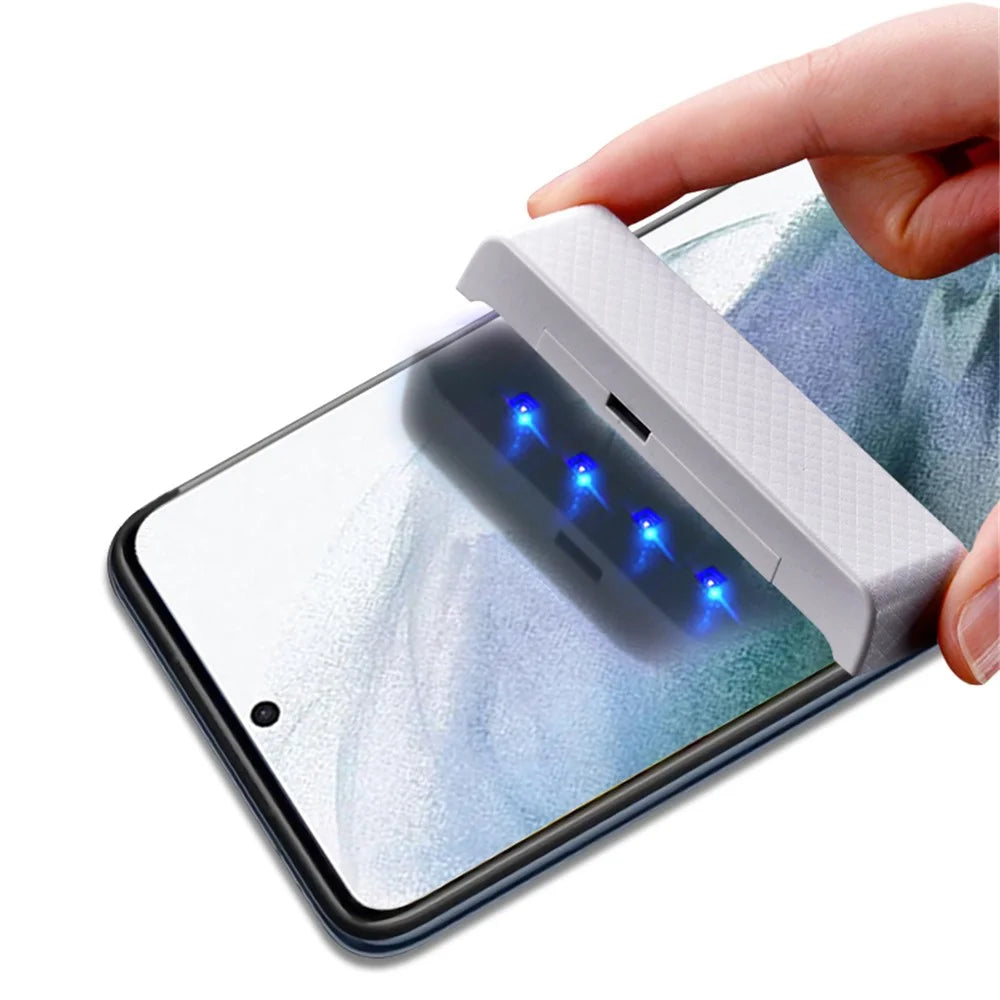MOCOLO For Samsung Galaxy S23+ / S22+ 5G 3D Curved Tempered Glass Film UV Liquid Phone Full Screen Protector - 3