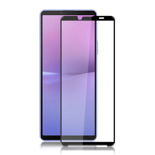 MOCOLO For Sony Xperia 10 V Phone Full Screen Protector Secondary Hardening Silk Printing Tempered Glass Film - Black - 1