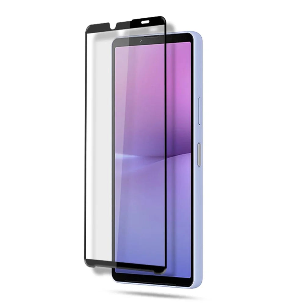 MOCOLO For Sony Xperia 10 V Phone Full Screen Protector Secondary Hardening Silk Printing Tempered Glass Film - Black - 3