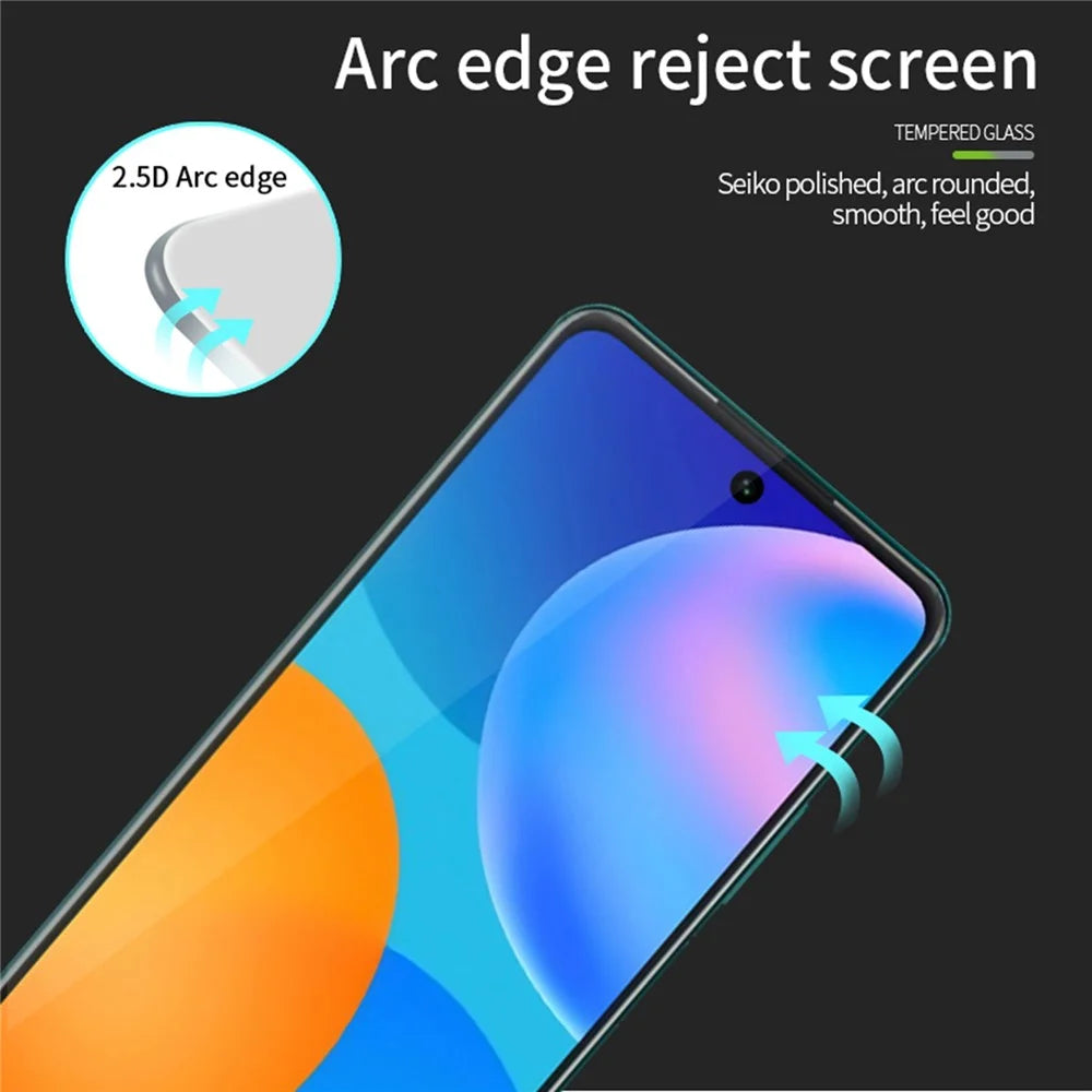 PINWUYO JK Tempered Glass Film Series-2 for Oppo Y78 5G Clear High Aluminum-silicon Glass Full Screen Protector - 3