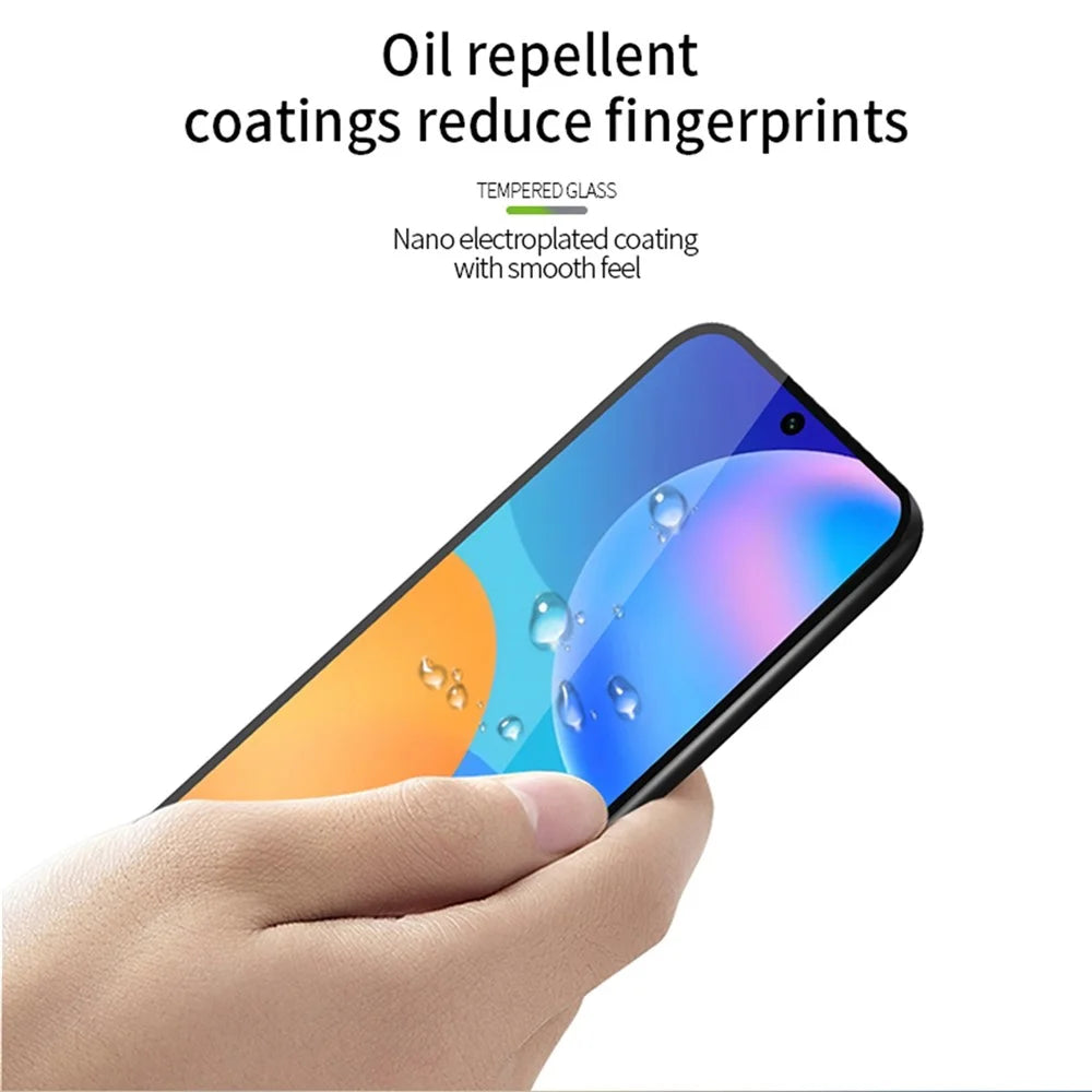 PINWUYO JK Tempered Glass Film Series-2 for Oppo Y78 5G Clear High Aluminum-silicon Glass Full Screen Protector - 6