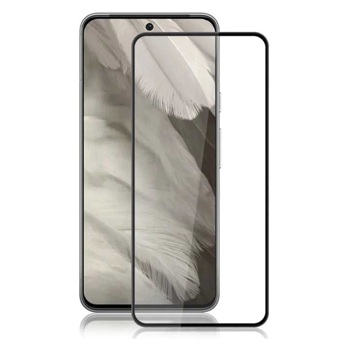 MOCOLO For Google Pixel 8 Tempered Glass Film Silk Printing Complete Covering Screen Protector - Black - 1