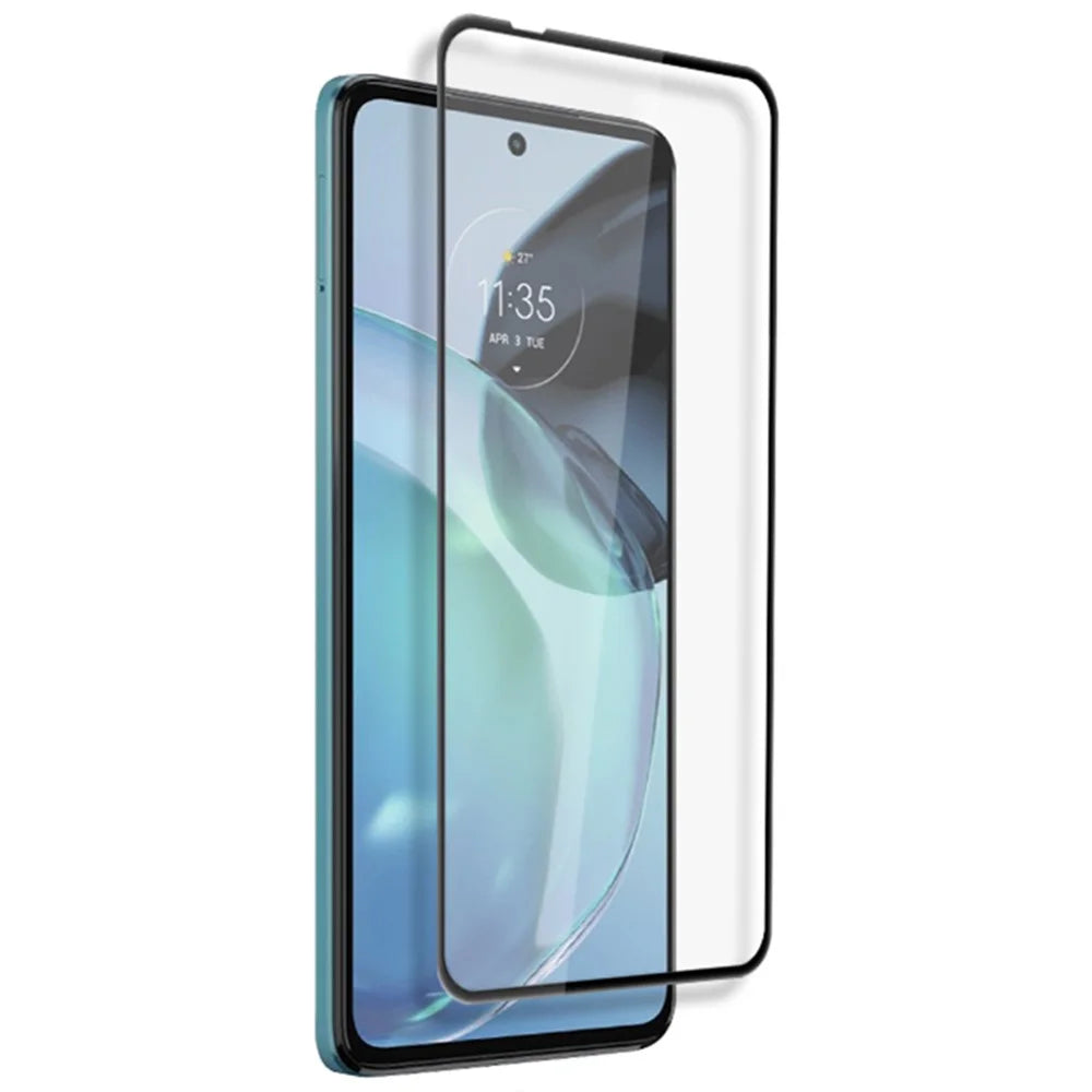 MOCOLO For Motorola Moto G72 4G Secondary Hardening Silk Printing Tempered Glass Full Screen Protector - Black - 3