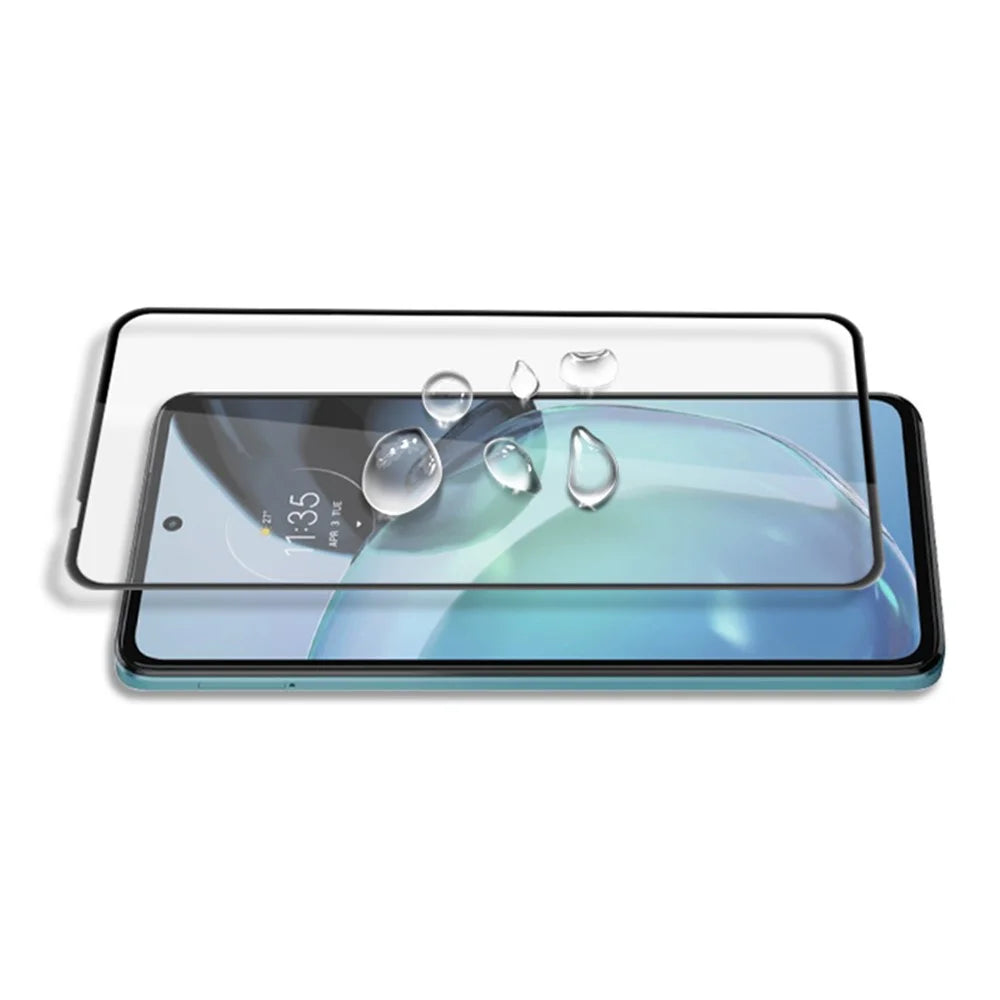 MOCOLO For Motorola Moto G72 4G Secondary Hardening Silk Printing Tempered Glass Full Screen Protector - Black - 4