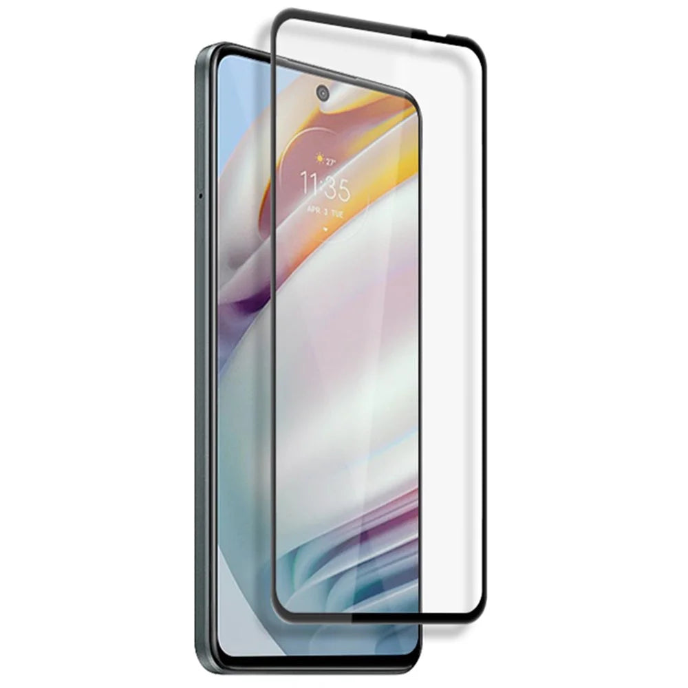 MOCOLO Tempered Glass Film for Motorola Moto G60 / G60S Secondary Hardening Silk Printing Full Screen Protector - Black - 3