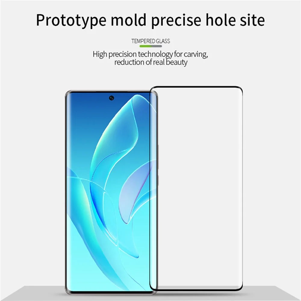 PINWUYO 3D Curved Hot Bending Tempered Glass Film for Honor 90 Anti-explosion Full Glue Screen Protector - 7