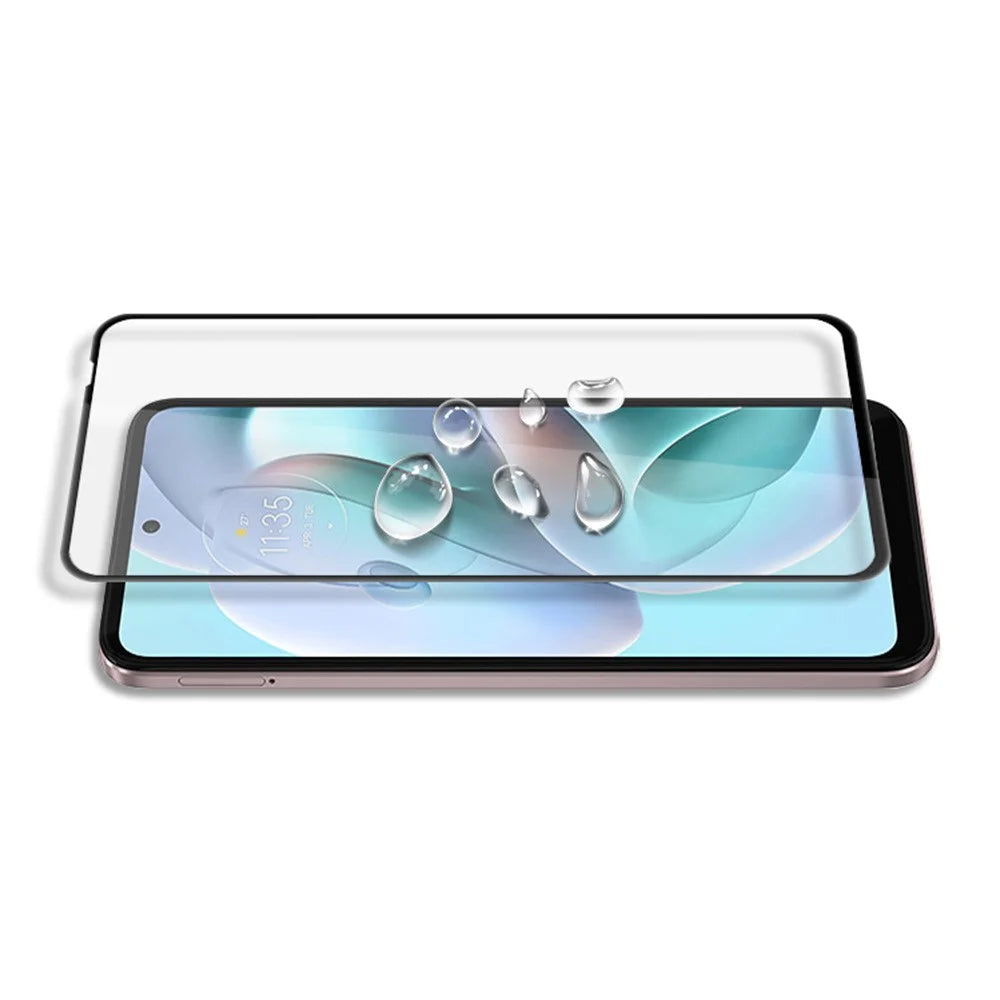 MOCOLO For Motorola Moto G31 4G Tempered Glass Full Screen Protector Secondary Hardening Silk Printing HD Film - Black - 4