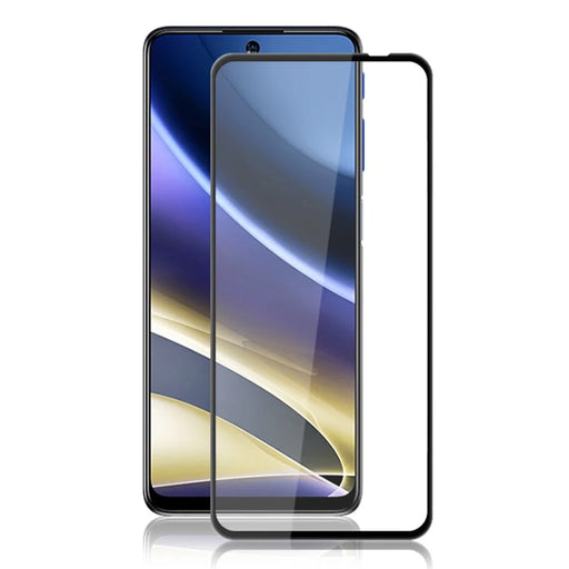 MOCOLO Full Screen Protector for Motorola Moto G51 5G Secondary Hardening Silk Printing Tempered Glass Film - Black - 1