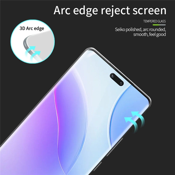 MOFI For Honor 90 Pro Hot Bending Tempered Glass Film 3D Curved Full Glue Anti-explosion Screen Protector - 5