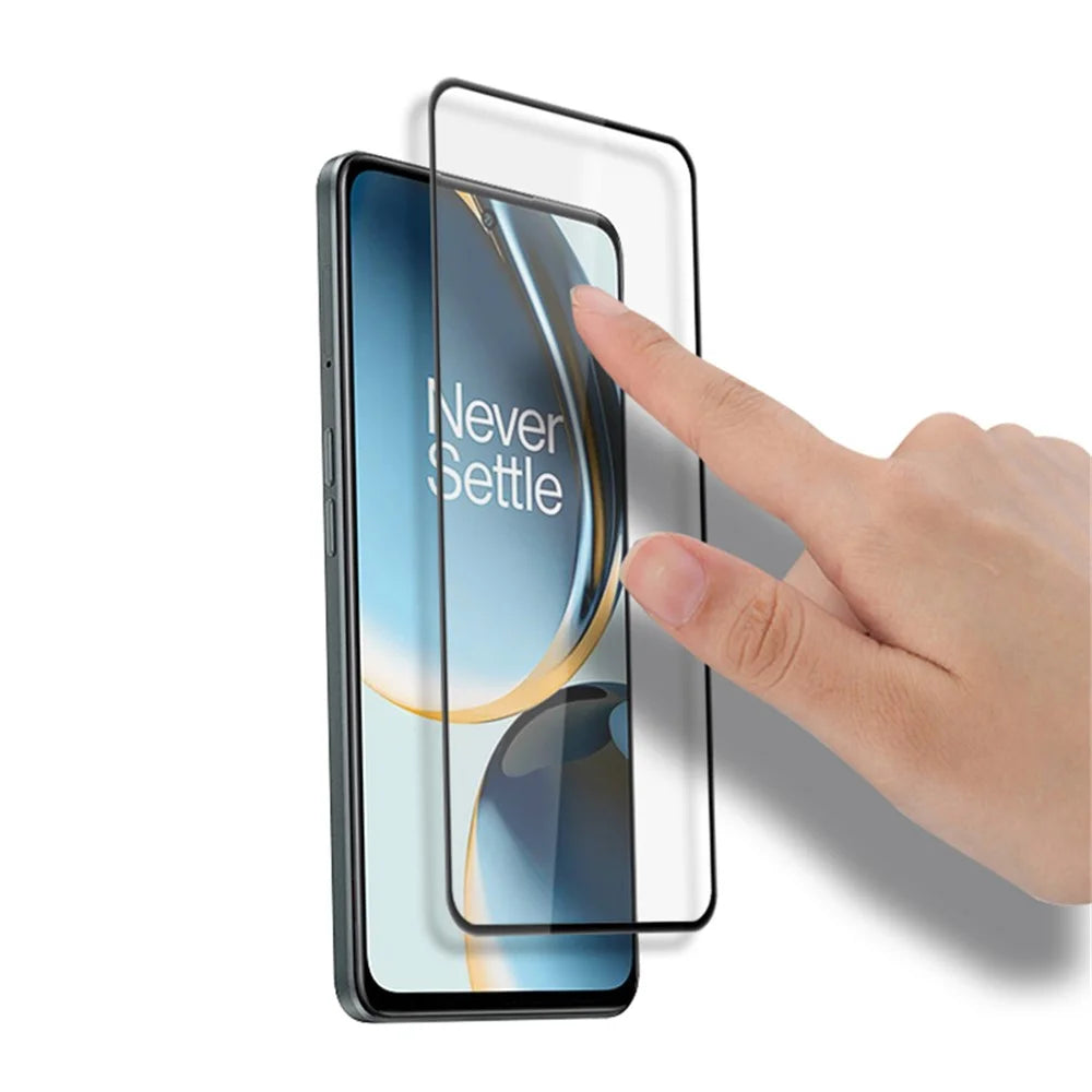 MOCOLO For OnePlus Nord CE 3 Lite 5G / Nord N30 5G Full Screen Protector Silk Printing HD Tempered Glass Film - Black - 4