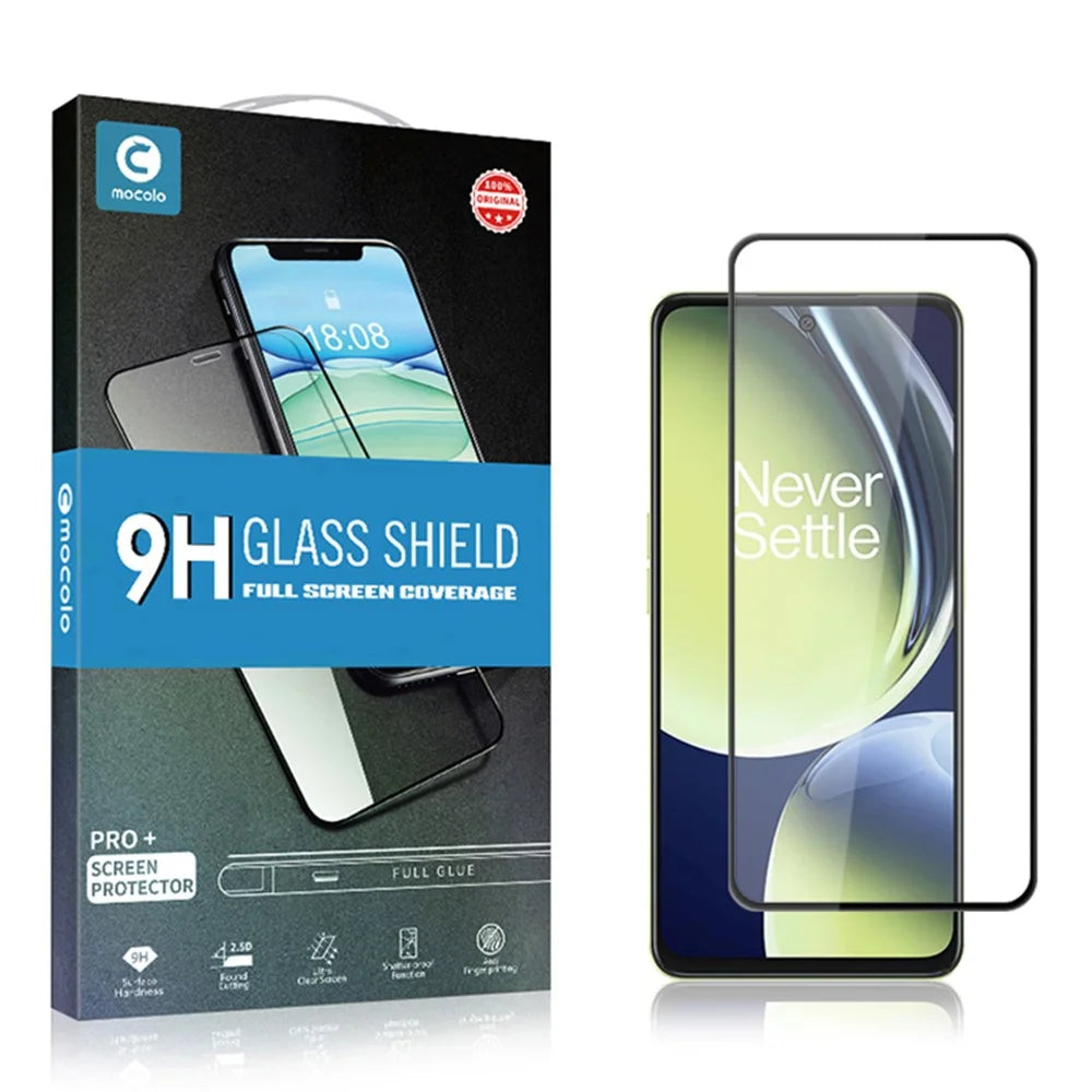 MOCOLO For OnePlus Nord CE 3 Lite 5G / Nord N30 5G Full Screen Protector Silk Printing HD Tempered Glass Film - Black - 7