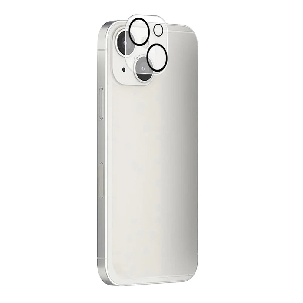 MOCOLO For iPhone 15 / 15 Plus Silk Printing Camera Lens Film Tempered Glass Lens Protector with Night Circle - 2