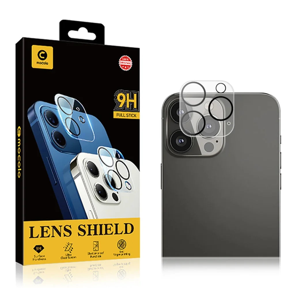 MOCOLO For iPhone 15 Pro / 15 Pro Max Tempered Glass Camera Lens Protector Silk Printing Phone Lens Film with Night Circle - 5