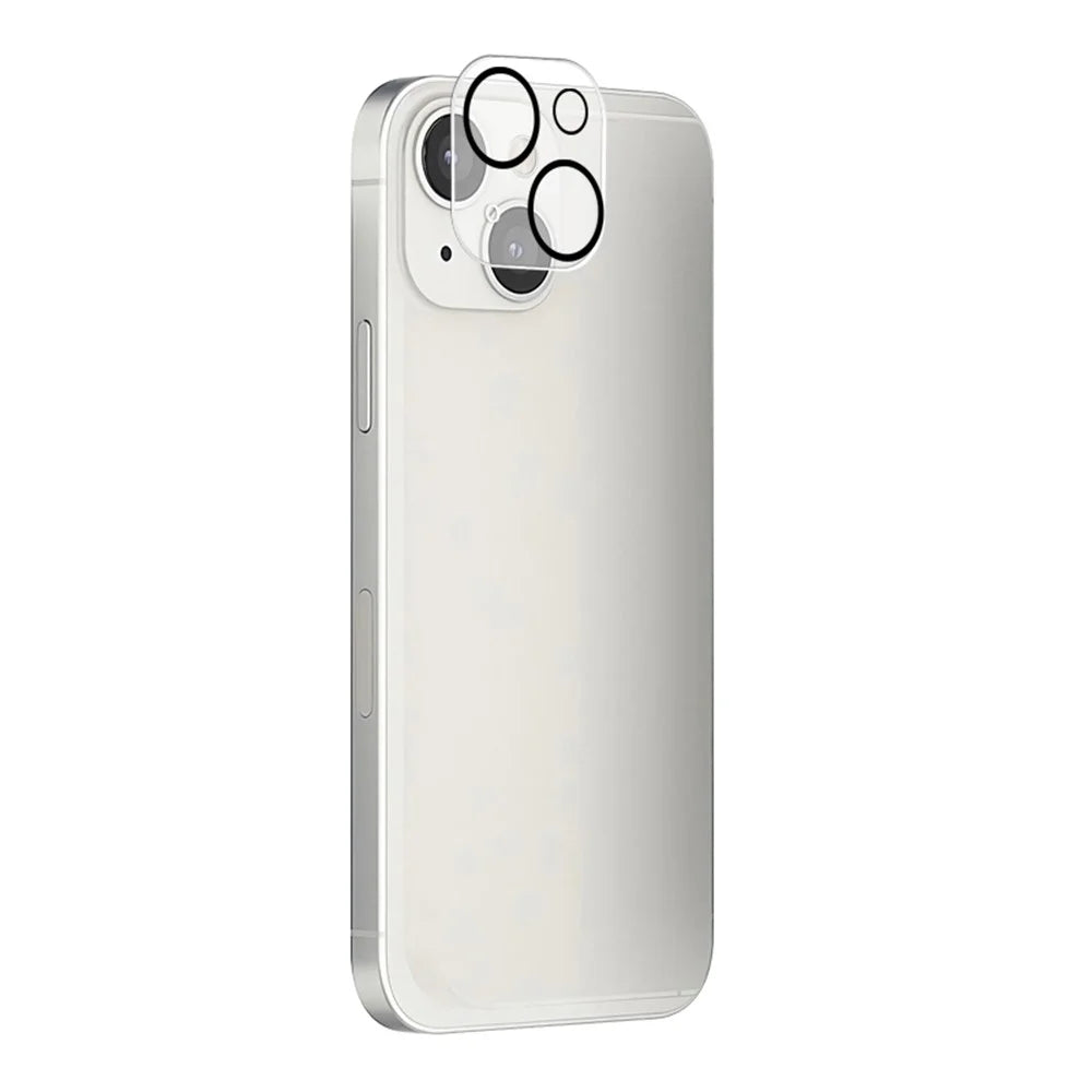 MOCOLO Camera Lens Protector for iPhone 15 / 15 Plus Silk Printing HD Tempered Glass Lens Film with Night Circle - 2