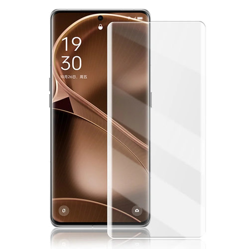 MOCOLO For Oppo Find X6 Pro Phone Full Screen Protector 3D Curved UV Liquid Tempered Glass Film - 1