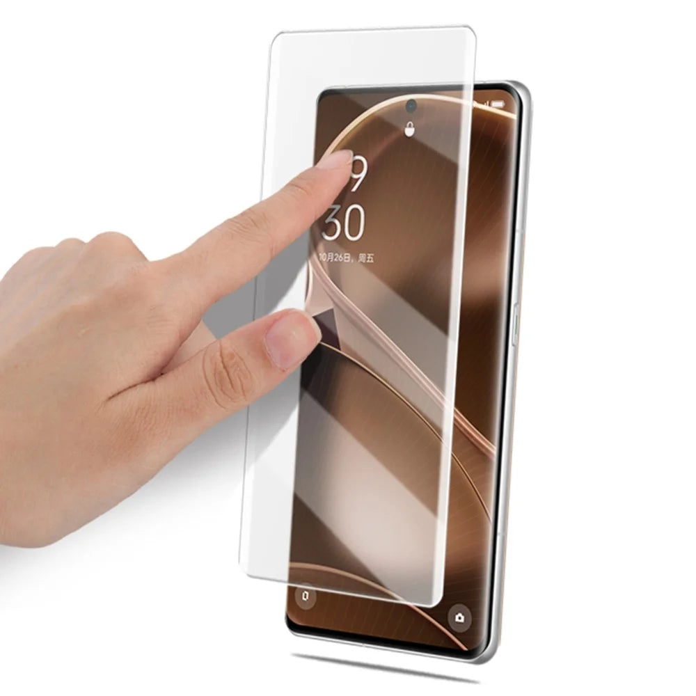 MOCOLO For Oppo Find X6 Pro Phone Full Screen Protector 3D Curved UV Liquid Tempered Glass Film - 3