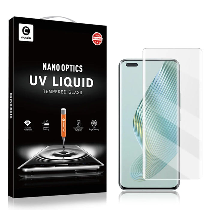 MOCOLO for Honor Magic5 Pro Phone Full Screen Protector 3D Curved UV Liquid Tempered Glass HD Clear Film - 7
