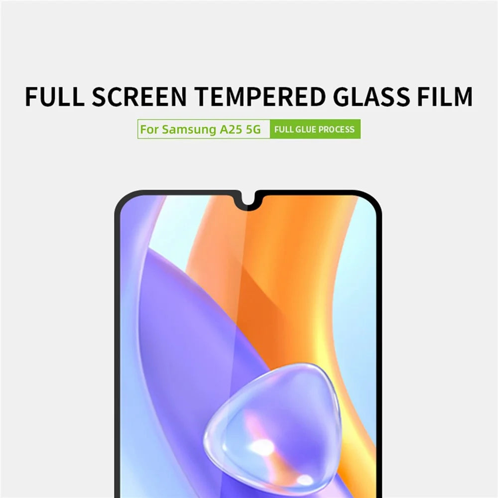 PINWUYO For Samsung Galaxy A25 5G (Global) (161.0 x 76.5 x 8.3mm) JK Tempered Glass Film Series-2 High Aluminum-silicon Glass Full Screen Protector - 3
