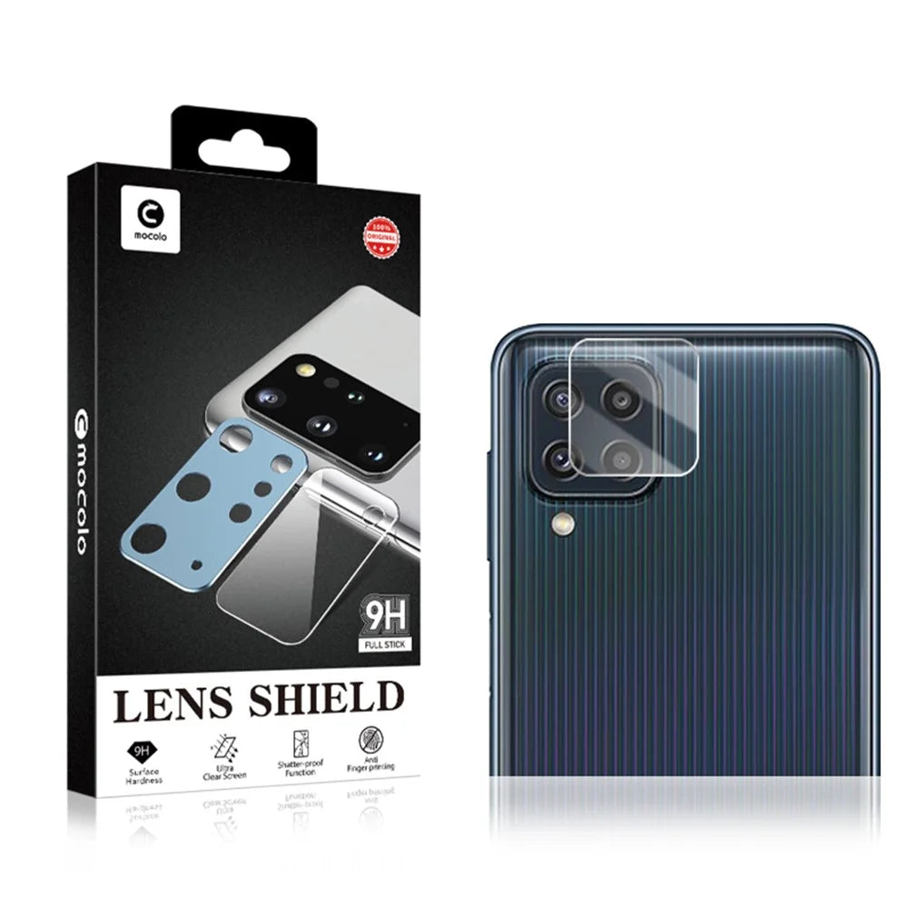 MOCOLO For Samsung Galaxy M32 (Global Version) 4G Anti-Scratch Lens Film 9H Tempered Glass HD Back Camera Lens Protector - Transparent - 5