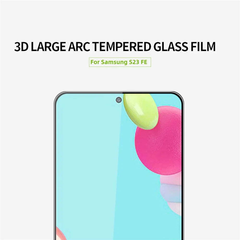 MOFI JK 3D Tempered Glass Film-1 for Samsung Galaxy S23 FE Anti-explosion High Aluminium-silicon Glass Curved Screen Protector - 3