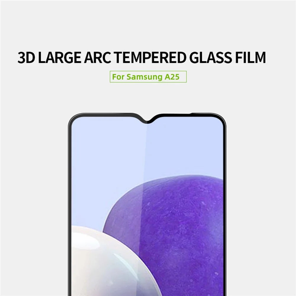 MOFI JK 3D Tempered Glass Film-1 for Samsung Galaxy A25 5G (Global) (161.0 x 76.5 x 8.3mm) HD Clear Curved Screen Protector - 3