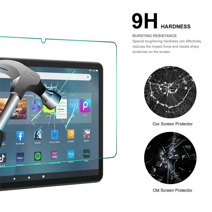 ENKAY HAT PRINCE 2Pcs for Amazon Fire Max 11 9H 2.5D 0.33mm Tablet Screen Protector Tempered Glass Film - 4