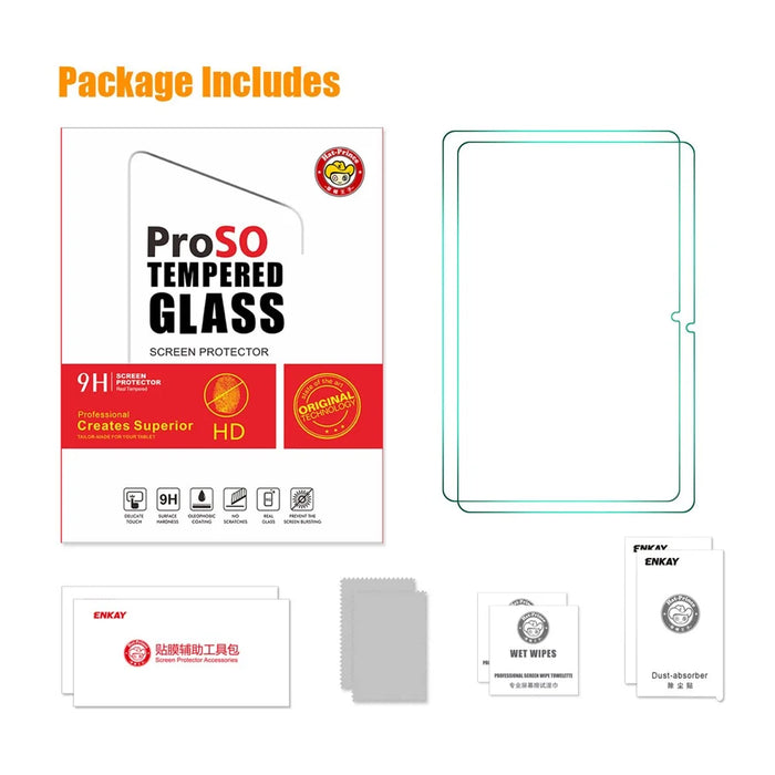 ENKAY HAT PRINCE 2Pcs for Honor Pad X8 Pro / Pad X9 Tempered Glass Tablet Screen Protector 9H 2.5D 0.33mm Film - 7