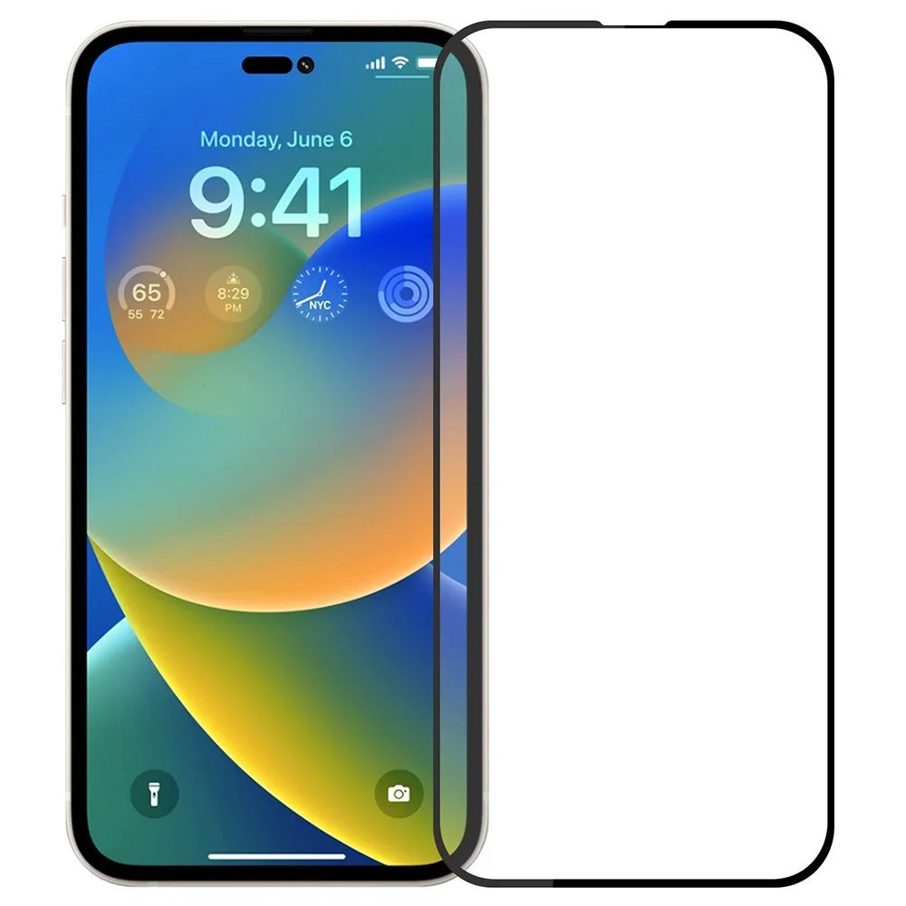 MOFI JK Tempered Glass Film Series-1 for iPhone 15 Pro Max Full Glue Screen Protector High Aluminum-silicon Glass Screen Film - 1
