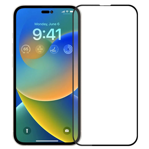 MOFI JK Tempered Glass Film Series-1 Anti-Scratch Screen Protector for iPhone 15 Plus Full Glue High Aluminum-silicon Glass Film - 1