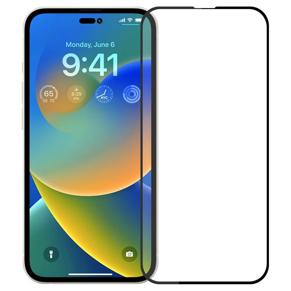 PINWUYO For iPhone 15 Pro JK Tempered Glass Film Series-2 HD Clear High Aluminum-silicon Glass Full Screen Protector - 1